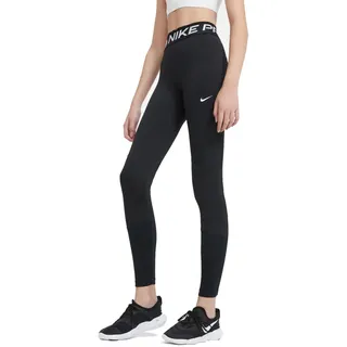 Nike Pro Leggings Mädchen black/white L 146-156 cm