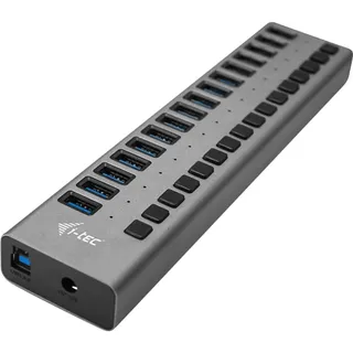 iTEC i-tec USB 3.0 HUB 16-Port mit Externem Netzadapter 90W - USB Hub, Grau