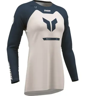 Thor Ridemode Menace Langarm-trikot - Blue / Gray - L