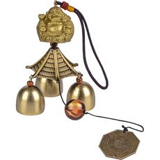 Windspiel-Glocke, chinesisches Elefantenfisch, Metallglocke, Feng Shui-Glöckchen, zum Aufhängen