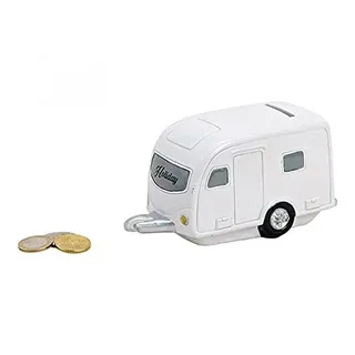 Wurm KG wunderschöne moderne Spardose,Sparbüchse Wohnwagen Wohnanhänger Campingfahrzeug ca. 15 cm groß