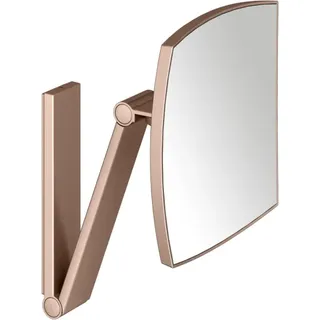 Keuco iLook_move Kosmetikspiegel, unbeleuchtet, eckig, Wandmontage, 17613290000, Farbe: rotgold gebürstet