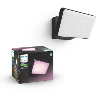 Philips Außenwandleuchte Aluminium 15,3 cm inkl. Bewegungsmelder schwarz