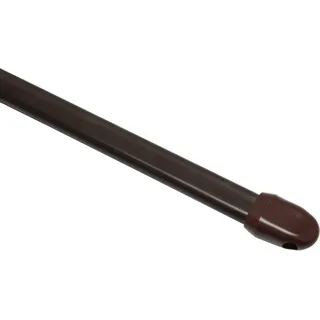 Gardinia Vitragestange flachoval Ø 11 mm Braun 60 cm - 100 cm 2-er Pack