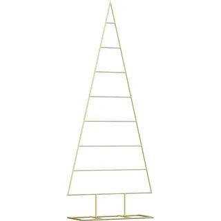 Metall Weihnachtsbaum Gold 150 cm Pulverbeschichteter Stahl - Gold