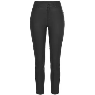 LASCANA Lederimitathose schmal Schwarz 36
