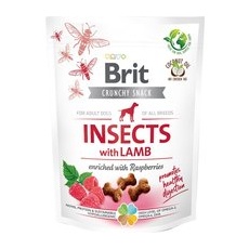 200g Insecte, miel & zmeură Crunchy Cracker Brit Care Snackuri câini