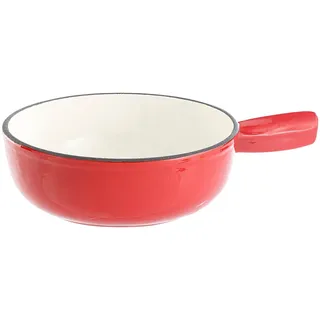 Rosenstein & Söhne Käsefonduetopf: Käsefondue-Topf aus Gusseisen, 24 cm (Käsefondue Topf Induktion, Käsefondueset, Set)