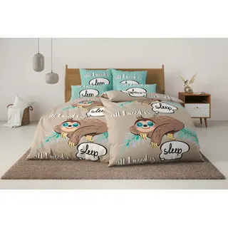 OTTO home Physalis Linon Grau 155 x 220 cm + 80 x 80 cm