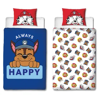 Paw Patrol Bettwäsche 100% Polyester Bettbezug 140x200 cm und Kissenbezug 60x70 cm