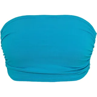 Urban Classics Damen Ladies Bandeau Top Bandeau Top,, per pack Blau (turquoise 00217), Large(Herstellergröße: L)