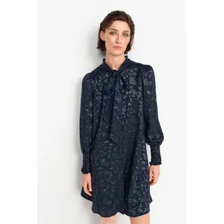 Rich & Royal Minikleid, in schimmerndem Jacquard-Look mit Leo-Ausbrenner Rich & Royal midnight blue 40