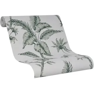 Schöner Wohnen Vliestapete Floral 10 m x 0,53 m 300 g Beige/Grau 34193