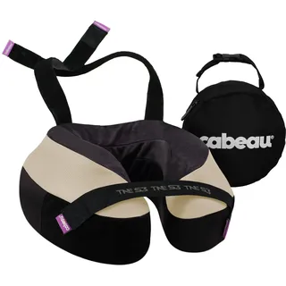 Cabeau Evolution TNE S3 Reisekissen - Nackenkissen für unterwegs - Memory-Foam-Flugzeugkissen - Nackenkissen mit Befestigungsriemen - Unterstützung für Reisen, Zuhause, Büro und Gaming (Cairo)