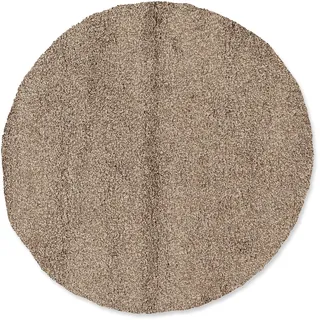 OCI DIE TEPPICHMARKE Lobby Shaggyteppich Ø 100 cm Braun