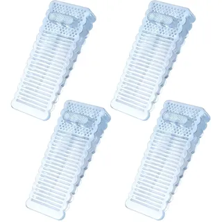 Romon 4 Stück Türstopper Keil, Türkeile Rutschfest Höhenverstellbar, Türstopper Keil Transparent für alle Türen und Fenster, Rutschfestes & Kratzfestes Design