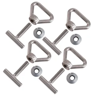 Twowinds Ladungssicherung Set Zurrösen zur Ladungssicherung T5 T6 Multivan California Caravelle Caravana (Set von 4)