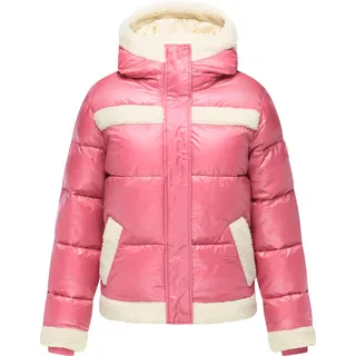 Ragwear Winterjacke "Winterjacke Editah Shiny YOUMODO" mit Kapuze Jacke mit Plüsch-Details und glänzender Optik, rose
