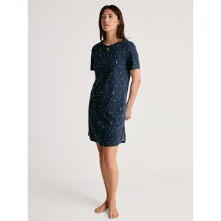 CALIDA Sweet Dreams", Kurzarm-Nachthemd Damen, Länge 95cm, aus 100% Baumwolle,