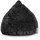 Sitzsack Fluffy 120 l Schwarz