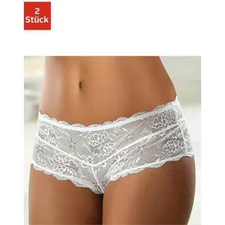 Panty VIVANCE "aus edler Spitze, Premium Dessous", Damen, Gr. 32/34, weiß, Spitze, Obermaterial: 90% Polyamid, 10% Elasthan, körpernah, Unterhosen Panty, sexy Unterwäsche, sexy Dessous, Reizwäsche Damen, Topseller