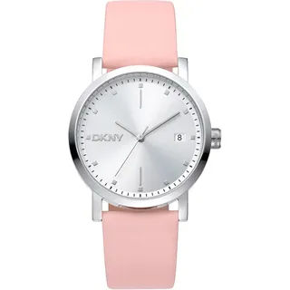 Dkny Soho Midi 34 Mm Damenuhr - Pink / Silver Grey / Mineral - One Size