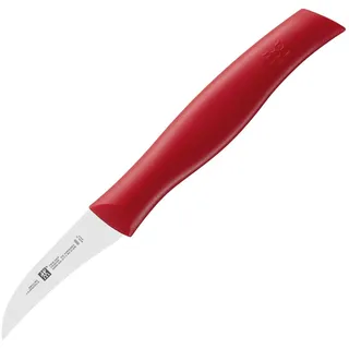 Zwilling 38600050 Twin Grip Schälmesser, Friodur Klinge, Griff: Kunstoff, 50 mm, rot