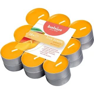Bolsius Teelichte True Scents 18er-Pack Mango