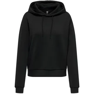 ONLY Damen Onplounge Hood Sweat - Noos Kapuzenpullover, Schwarz, XL EU