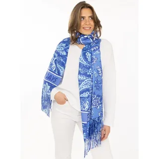Zwillingsherz Schal ""Love & More"" stylischer Schal mit Schriftzug, blau