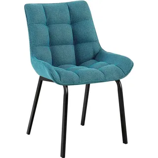 CLP Esszimmerstuhl Saranda türkis Stoff