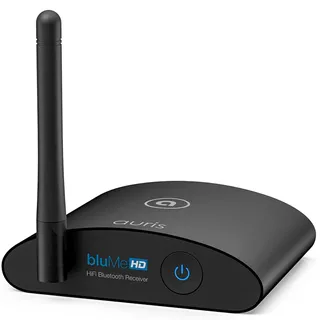 Auris Blume HD Musik 5.2 Bluetooth Receiver mit Großer Reichweite - HiFi Wireless Audio Aux Bluetooth Adapter mit Audiophilen DAC, LDAC und aptX HD für Streaming auf Stereoanlage – Adapter Aux