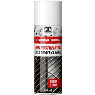 HANSA Grillrostreiniger Schaum - Extra Stark Reiniger für Grillrost & Grillgitter - Für Gasgrill, Holzkohlegrill, Elektrogrill, Smoker, Kugelgrill & Keramikgrill-Entfernt Eingebranntes & Fett (200ml)