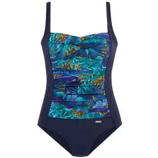 LASCANA Badeanzug Damen blau-bedruckt Gr.36 Cup B