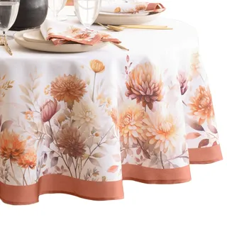 Elrene Home Fashions Ovale Tischdecke, Herbstblüten, Herbst/Ernte/Erntedankfest, 152,4 x 213,4 cm