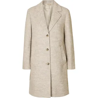 SELECTED FEMME Female Langer Mantel Wollmix Bouclé | Long coat