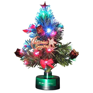 PEARL Weihnachtsbaum Auto: LED-Weihnachtsbaum mit Glasfaser-Farbwechsler (LKW, Tannenbaum LED, Pkw)