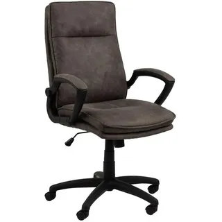 Mid.you Drehstuhl , Anthrazit, Schieferfarben , Kunststoff, Textil , 67x115x69.5 cm , Reach , inklusive Armlehnen , Büromöbel, Bürostühle, Drehstühle