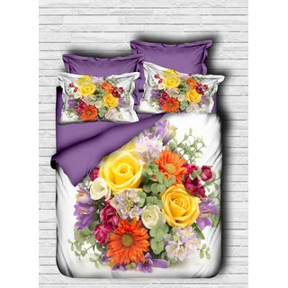 L'Essentiel Linge de Maison, Adal- PRL6120, Lila, Bettdecken, Oberseite der Bettdecke und Kissenbezug: 100% Polyestermikrosatin - Lila