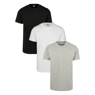 URBAN CLASSICS Basic Tee 3-Pack in Grau, Größe 3XL