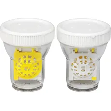 EYE DISCOVER Kontaktlinsenbehälter Hoch. Behälter für alle Arten von Kontaktlinsen (2er-Pack)