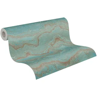 A.S. Création livingwalls Tapete 10 m x 0,53 m Vlies 396591 Blau/Gold/Bronze