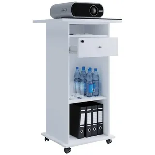 Mid.you Stehpult , Weiß , Holzwerkstoff , 108,3 cm Schubladen , 50x108.3x60 cm , Stauraum , Büromöbel, Schreibtische, Stehpulte