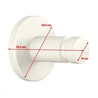 Tesa Moon White Handtuchhaken weiß 1 Haken