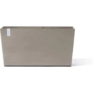 Ecopots Pflanztopf Paris Rollen Braungrau 100 cm x 40 cm x 50 cm