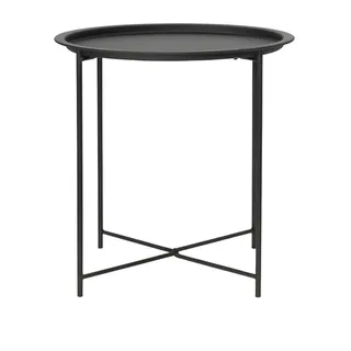 Beistelltisch Couchtische Sofatisch rund D46×H52 pulverbeschichtet Anthrazit