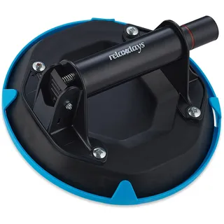 Relaxdays Vakuum Saugheber bis 120 kg schwarz/blau
