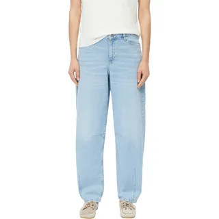 5-Pocket-Jeans S.OLIVER, Damen, Gr. 38, Länge 30, blau (light blau), Denim/Jeans, Obermaterial: 99% Baumwolle, 1% Elasthan, unifarben, barrel fit lang, Jeans 5-Pocket-Jeans, im Barrel Fit und mit Stretch