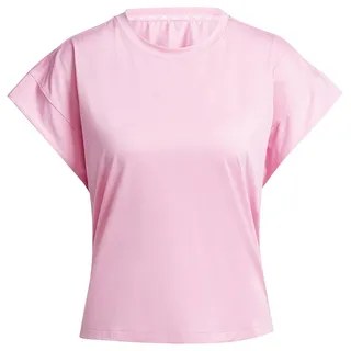 adidas Damen Studio Tee T-Shirt, Bliss pink/Grey Two, M