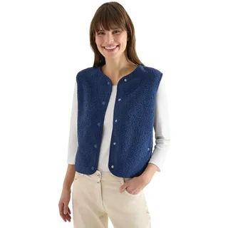 Cecil Damen Weste aus Teddy-Material mit Rundhals